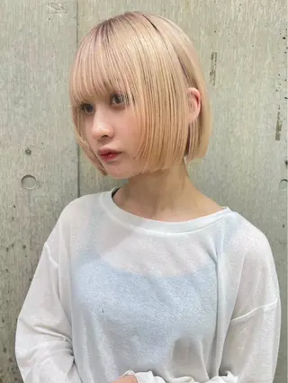 ミディアム ボブカット 💎坪谷のヘアスタイル