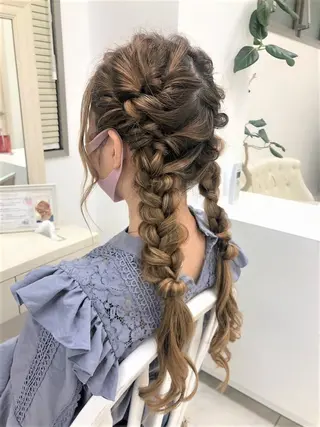ヘアアレンジ 似合わせヘアメイク 💐オダギリチアキのヘアスタイル