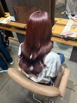 ロング カラー 藤田 天河のヘアスタイル