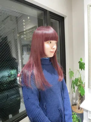 カラー レイヤー/ハイトーン ヒガシサヨのヘアスタイル