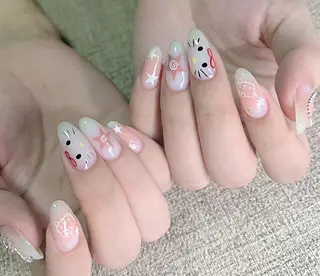 ネイル By moonネイル 🌷ワンホン/韓国風のネイルデザイン