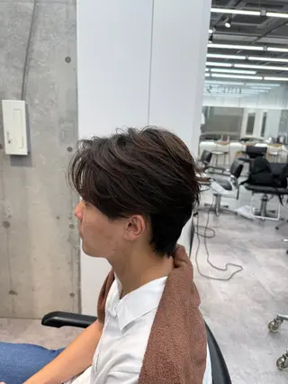 メンズ マッシュパーマ fifth岡村優作のヘアスタイル