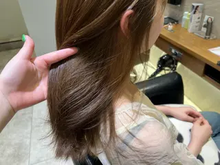 ミディアム 🫧韓国ヘア 透明感 カラー🫧福田 楓のヘアスタイル