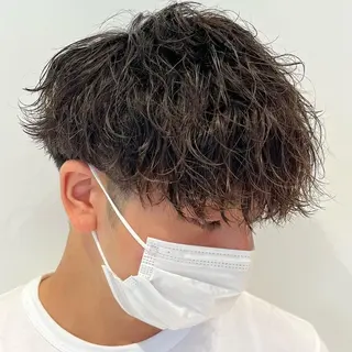 メンズ 長尾菜々美🐰 ／ハイトーンカラーのヘアスタイル
