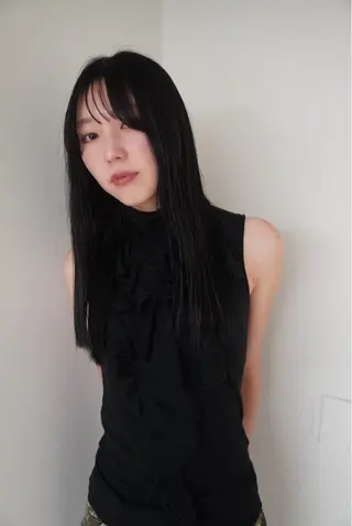 ロング 小顔レイヤー×コンパ クトボブ/林隆平のヘアスタイル