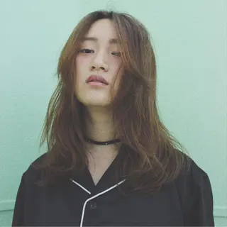 ロング カラー カラーモデル募集中 美容室ハピスのヘアスタイル