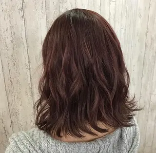 セミロング カラー レイヤーカットモデル 募集/藤原一真のヘアスタイル