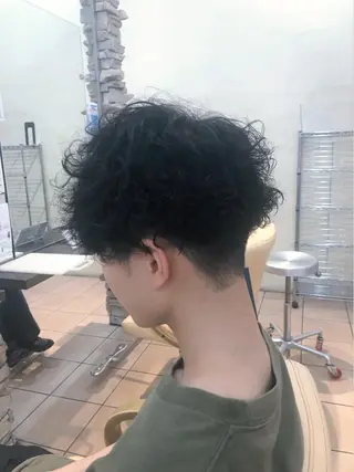 ショート パーマ メンズ 地毛風ストレート ⚡️下ノ村柊斗⚡️のヘアスタイル