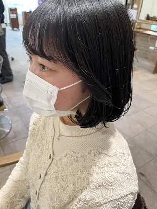 ミディアム カラー レイヤーカット☆顔ま わりカット＊田村りおのヘアスタイル