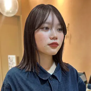 ミディアム カラー 🐢ダブルカラー🐢 透明感/このかのヘアスタイル