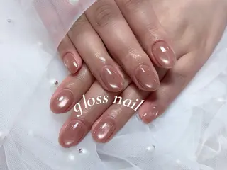 ネイル テンニン💞 gloss nailのネイルデザイン