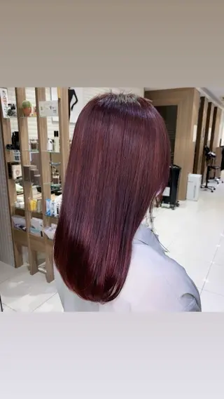 セミロング カラー 高坂 優花のヘアスタイル