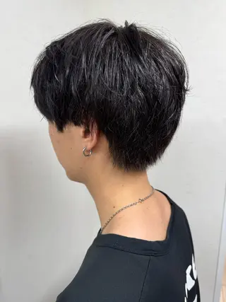 ショート メンズ パーマ/ハイトーン /吉田眞のヘアスタイル