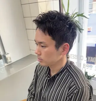 ショート パーマ メンズ メンズ専門サロン wokeのヘアスタイル
