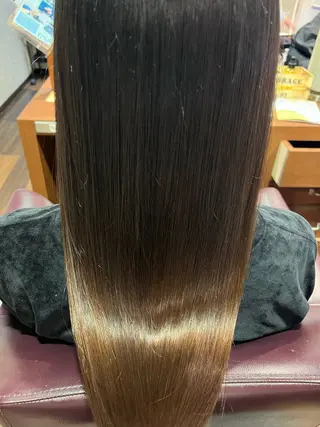 セミロング ふるはし みなのヘアスタイル