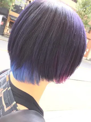 ショート カラー 名駅★シールエクステ クオーレゼロ★加藤のヘアスタイル