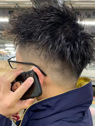 ショート パーマ 羽木 隆徒のヘアスタイル