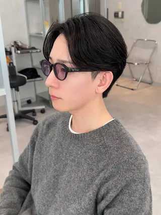 ショート メンズ かのん/メンズ毛流れ 特化/曲がる縮毛矯正のヘアスタイル