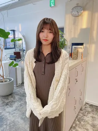 ロング カラー スギヤマ ショウゴのヘアスタイル