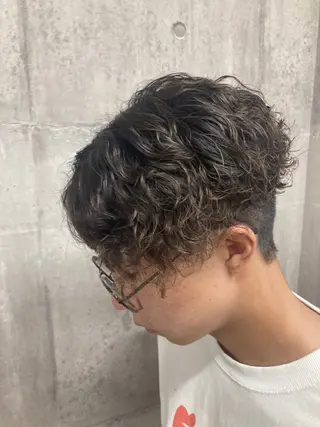 ショート パーマ メンズ ✂︎メンズ専門✂︎ やまだ　りょうのヘアスタイル