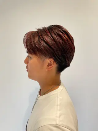 カラー メンズ ✨レイヤー/ 透明感カラー✨冨永剛のヘアスタイル