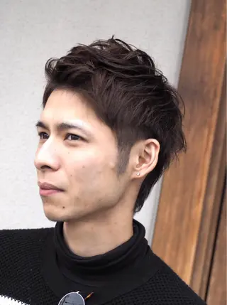 ショート カラー メンズ 酒井 透のヘアスタイル