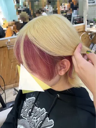 ショート カラー セキ ユキ🦋のヘアスタイル