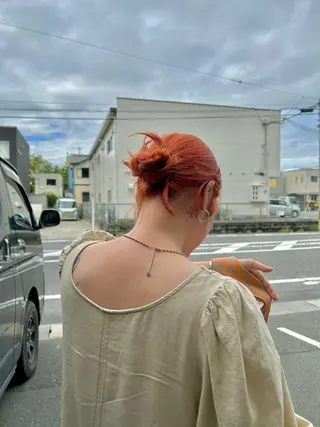 ミディアム カラー 原田 慎吾のヘアスタイル