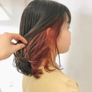 ミディアム カラー 🍎みついじゅん🍏 ボブ指名No.1のヘアスタイル