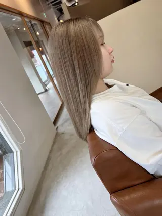 ミディアム 髪質改善カラー特化 ルイス奈良のヘアスタイル