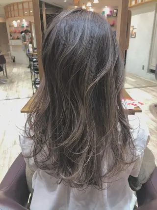 セミロング カラー 🍀褒められヘア🍀 松尾舜のヘアスタイル