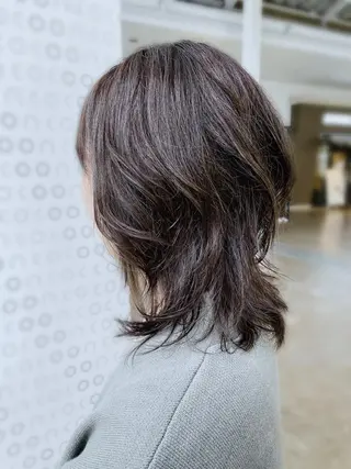 ミディアム カラー 大野 あさみのヘアスタイル