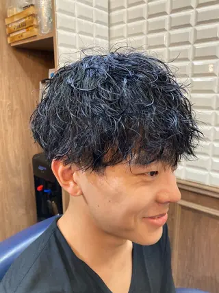 パーマ メンズ ルピナス中田店長 山口大地のヘアスタイル