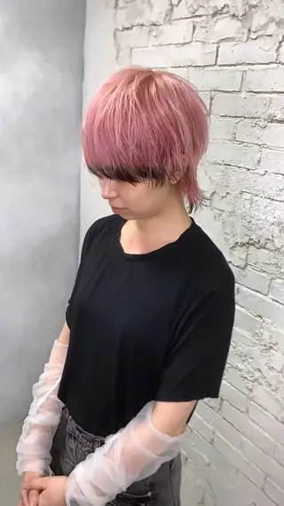 ショート 派手髪支持率No1 Eisukeのヘアスタイル