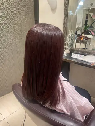 ロング カラー 菊池 菜月のヘアスタイル