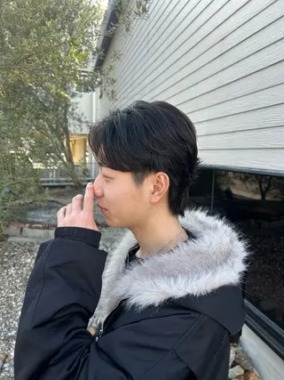 ショート パーマ メンズ 村松 麻菜のヘアスタイル