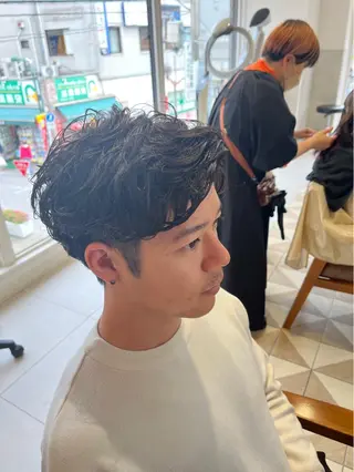 メンズ 鬼松沙弥 ❤︎メンズパーマのヘアスタイル