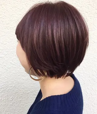 ショート カラー パーマ ヘアアレンジ 【白髪ぼかし 専門GBG】自由が丘のヘアスタイル