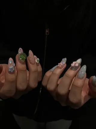 ネイル うの 韓国ﾈｲﾙ໒꒱⋆⭒˚のネイルデザイン