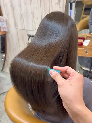 ロング カラー 巻ける縮毛矯正✨ ボブ/ショートともきのヘアスタイル