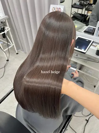 ロング カラー 柔らかオリーブ🌿 HIMARI🌻のヘアスタイル