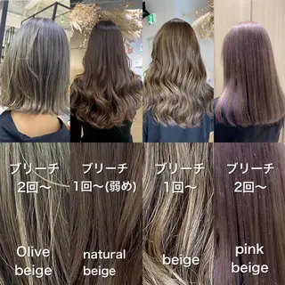 セミロング カラー ハイトーンヘア/ 島崎　タクミのヘアスタイル