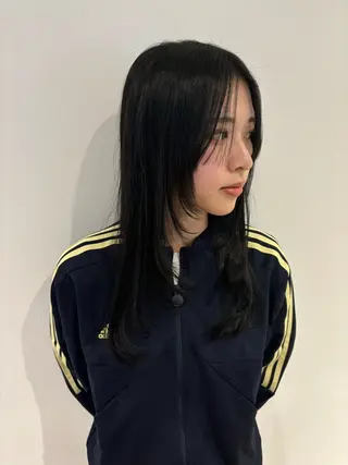 ロング カラー 大西 暦のヘアスタイル