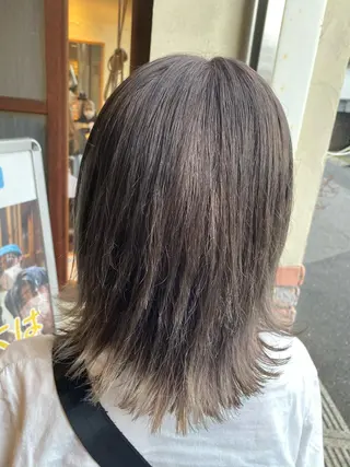 ミディアム カラー パーマ ヘアアレンジ メンズ キッズ ネイル マツエク・マツパ 🌈髪質改善・美髪矯 正・平野瀬乃🌈のヘアスタイル