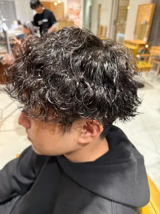 パーマ メンズ 鈴木弥月/大人ボブ× 透明感カラーのヘアスタイル