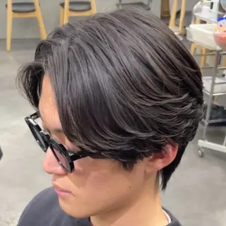 ミディアム パーマ ヘアアレンジ メンズ fifth 石川 凪のヘアスタイル
