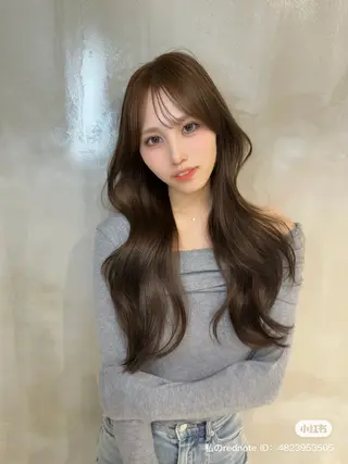ロング 韓国✖️網紅🖤 パーマYURIYAのヘアスタイル