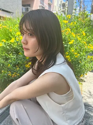 セミロング 宮城 汐里のヘアスタイル