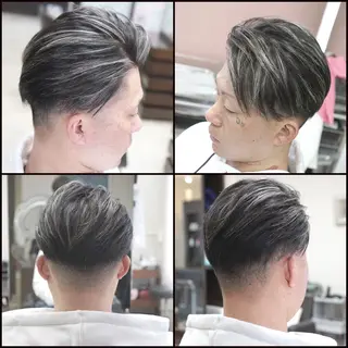 ショート カラー パーマ メンズ 中島 剛のヘアスタイル