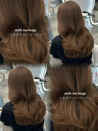 ミディアム ブリーチなしW🎀 髪質改善／はのんのヘアスタイル